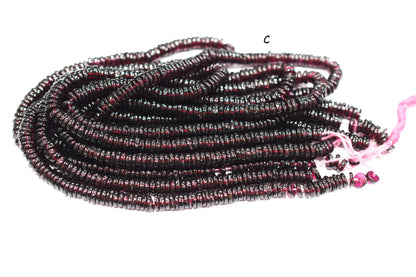 Rhodolite Garnet Tyre Shape Beads , Sold By Strand , 5 - 7 mm , 16" ,  19844