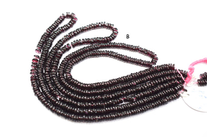 Rhodolite Garnet Tyre Shape Beads , Sold By Strand , 5 - 7 mm , 16" ,  19844