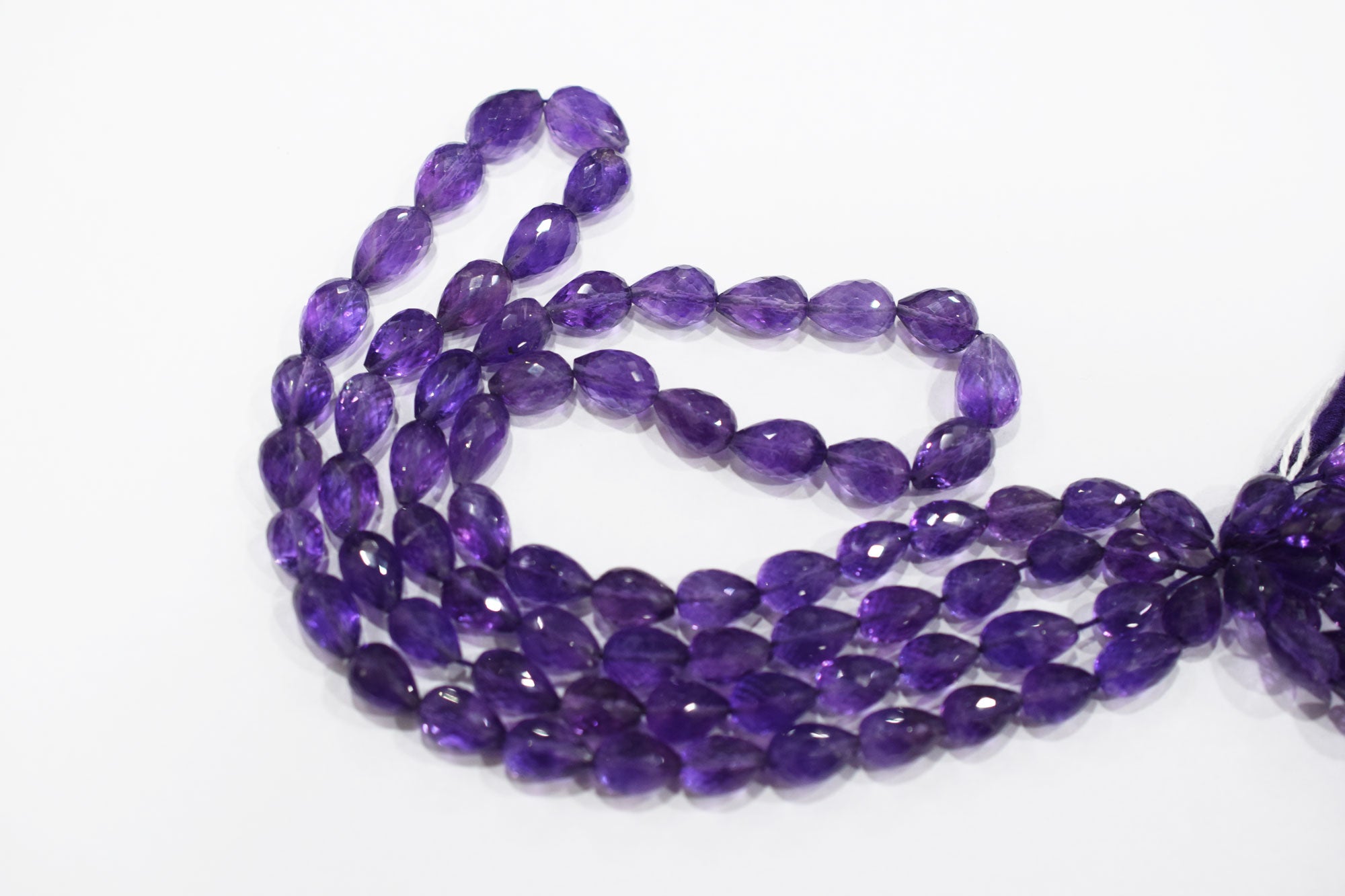 Natural Amethyst Straight Drill Tear Drops Shape Beads , Sold By Strand , 6x9 - 8.50x13 mm , 16" , 19860