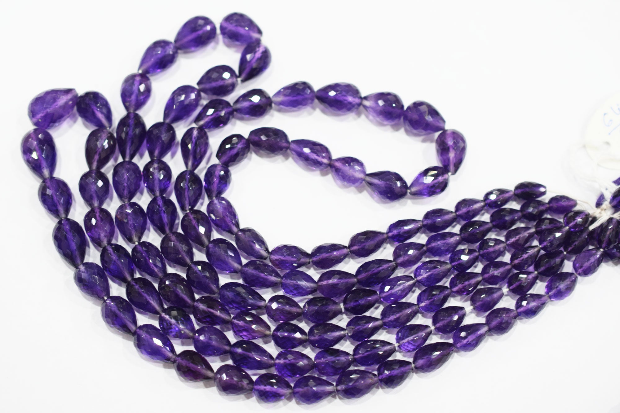 Natural Amethyst Straight Drill Tear Drops Shape Beads , Sold By Strand , 6x8 - 10x14 mm , 16" , 19861