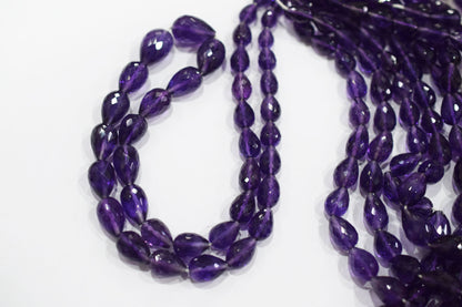 Natural Amethyst Straight Drill Tear Drops Shape Beads , Sold By Strand , 6x8 - 10x14 mm , 16" , 19861