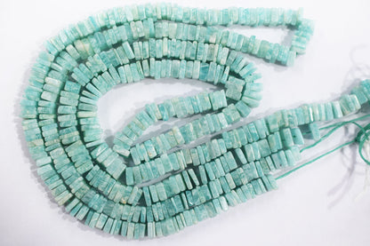Amazonite Heishi Square Shape Beads , Sold By Strand ,  5.50x5.50 - 6.50x6.50 mm, 16", 19907