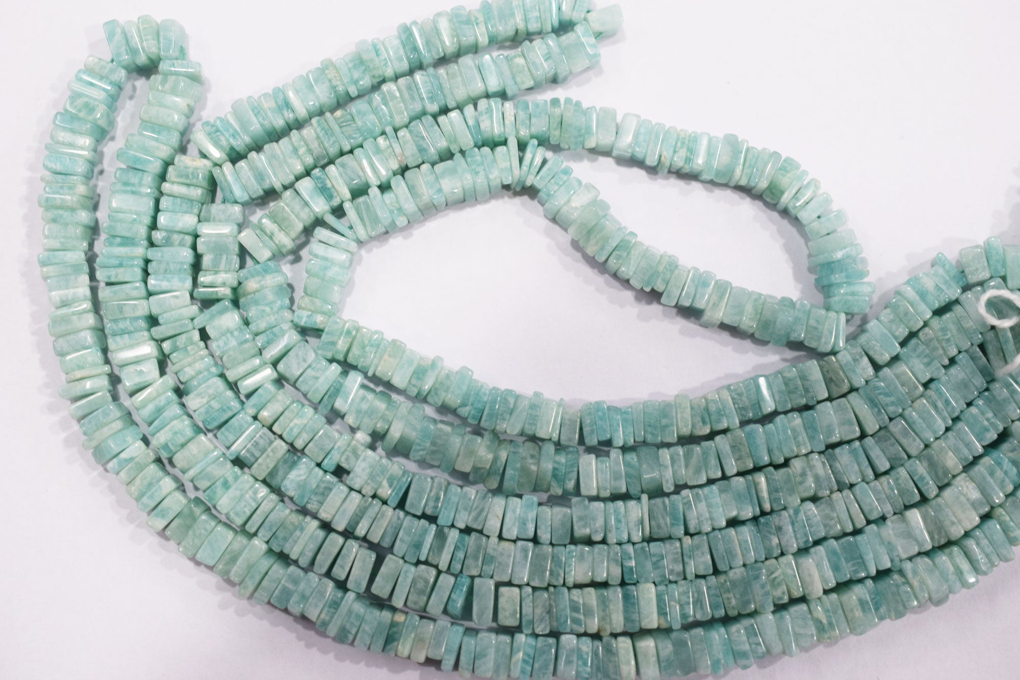 Amazonite Heishi Square Shape Beads , Sold By Strand ,  5.50x5.50 - 6.50x6.50 mm, 16", 19907