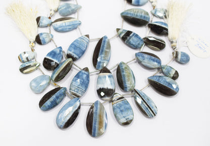 11 Pieces in a Strand Boulder Lace Opal Pear Shape Beads  , Sold By Strand , 13x20 - 21x35 mm , 19910
