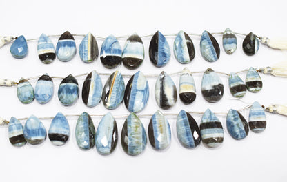 11 Pieces in a Strand Boulder Lace Opal Pear Shape Beads  , Sold By Strand , 12x20-21x36 mm , 19911