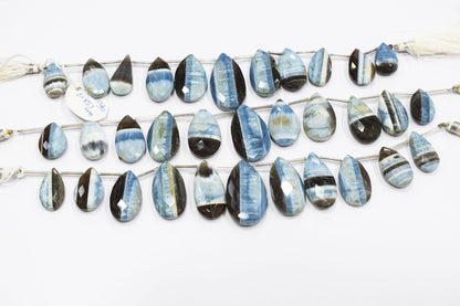11 Pieces in a Strand Boulder Lace Opal Pear Shape Beads  , Sold By Strand , 14x20-21x37 mm , 19912