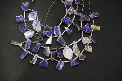 Cherolite Uneven Nuggets Shape Briolettes , Sold By Strand , 8x16 - 15x23 mm , 14" ,  19916
