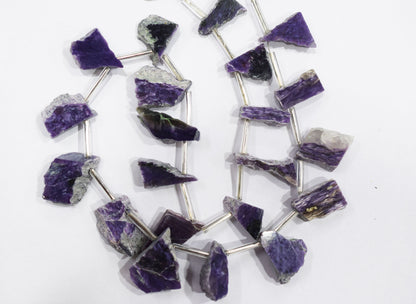 Cherolite Uneven Nuggets Shape Briolettes , Sold By Strand , 8x16 - 15x23 mm , 14" ,  19916