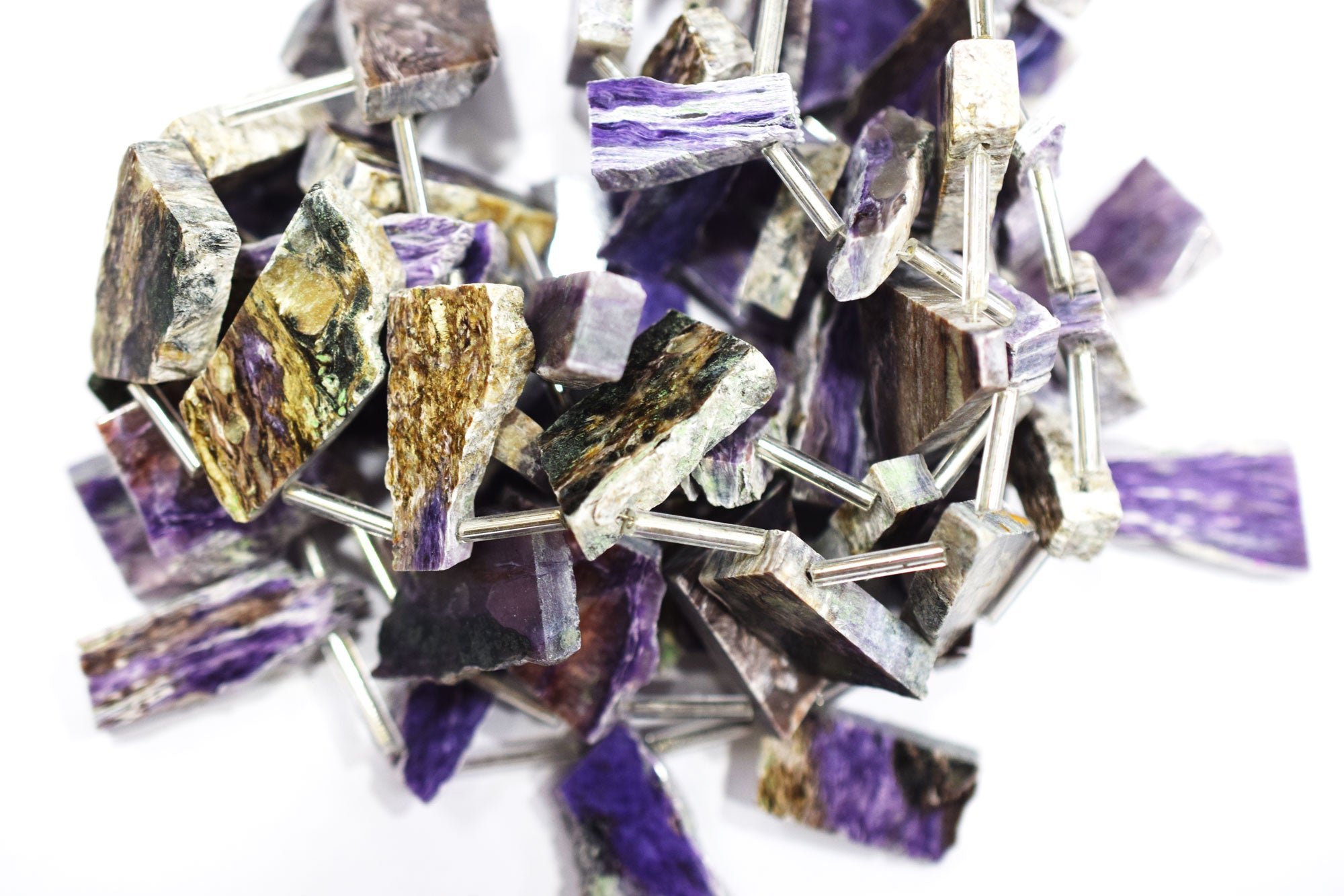 Cherolite Uneven Nuggets Shape Briolettes , Sold By Strand , 8x16 - 15x23 mm , 14" ,  19916
