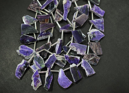 Cherolite Uneven Nuggets Shape Briolettes , Sold By Strand , 6x19 - 13x25 mm , 14" ,  19917