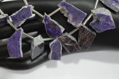 Cherolite Uneven Nuggets Shape Briolettes , Sold By Strand , 6x19 - 13x25 mm , 14" ,  19917