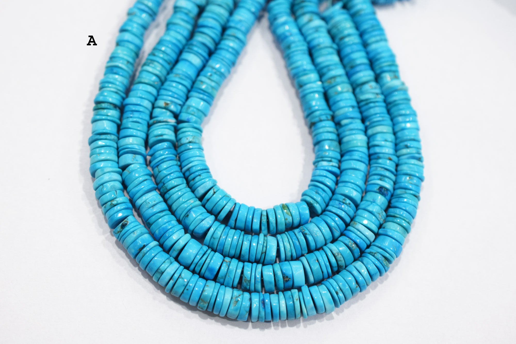 Arizona Turquoise Tyre Shape Beads , Sold By Strand , 6 - 8 mm , 16 inches , 20187