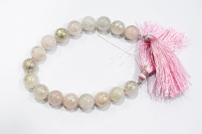 Mystic Metallic Coated Rose Quartz smooth Beads , Sold By Strand , 10 - 11  mm , 7" , 20370
