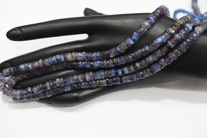 Natural Labradorite Purple Heishi Tyre Shape Beads , Sold By Strand , 6.50 mm , 16" ,  20660