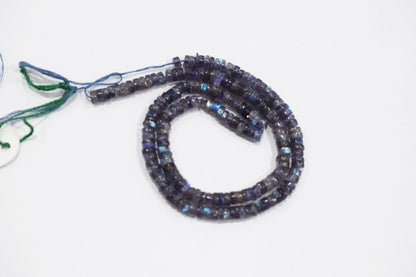 Natural Labradorite Purple Heishi Tyre Shape Beads , Sold By Strand , 5 - 5.50 mm , 16" ,  20665