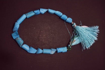 Howlite Turquoise Laser Cut Nuggets Shape Beads , Howlite Turquoise Nuggets Shape Beads , 8.50 Inches , 9x10 - 10x16 mm , 30413
