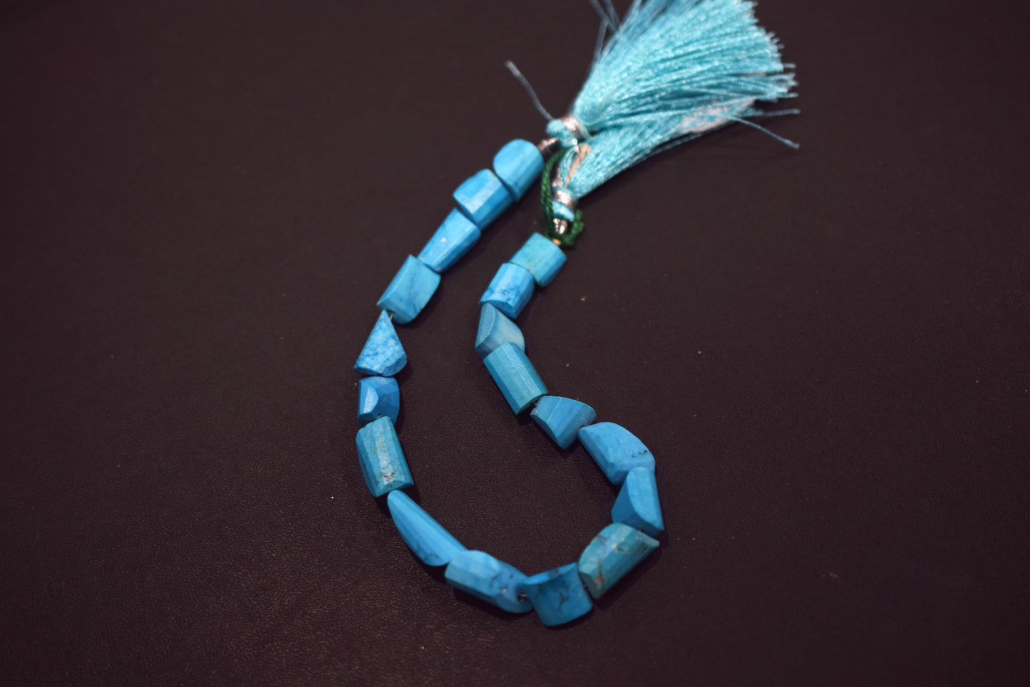 Howlite Turquoise Laser Cut Nuggets Shape Beads , Howlite Turquoise Nuggets Shape Beads , 8.50 Inches , 9x10 - 10x16 mm , 30413
