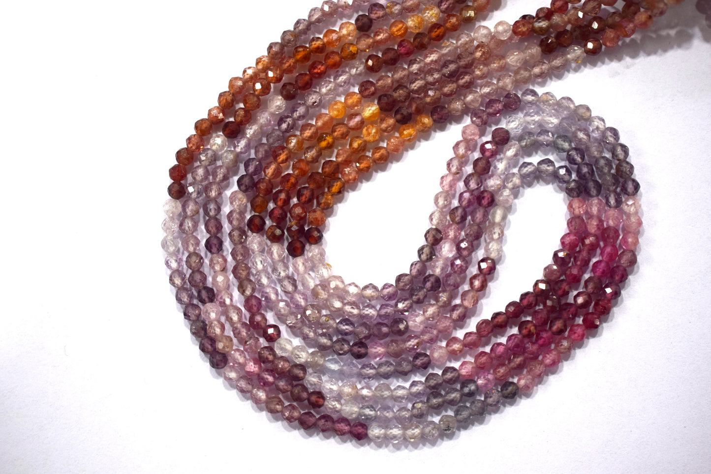 Multi Spinel Faceted Round Shape Beads , Sold By Strand , 13 Inches , 2.75 mm , 30422
