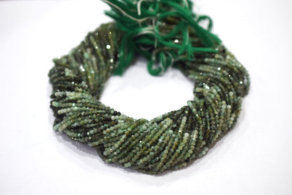 Sakota Emerald Faceted Round Shape Beads , Sold By Strand , 13 Inches , 2.75 mm , 30423