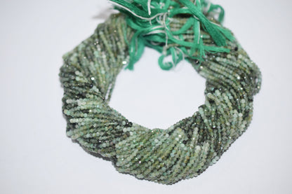 Sakota Emerald Faceted Round Shape Beads , Sold By Strand , 13 Inches , 3.00 mm , 30424