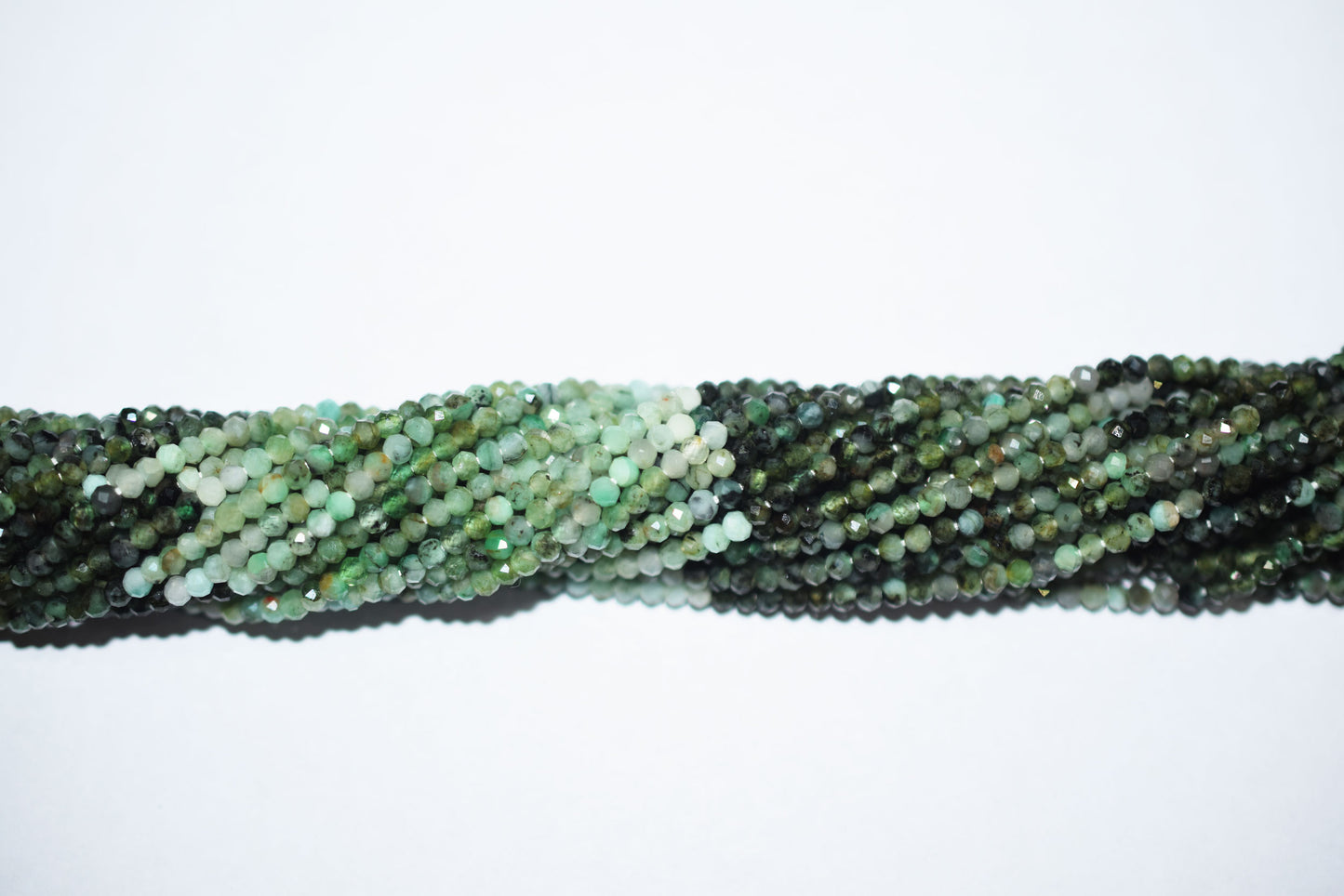 Sakota Emerald Faceted Round Shape Beads , Sold By Strand , 13 Inches , 3.00 mm , 30424