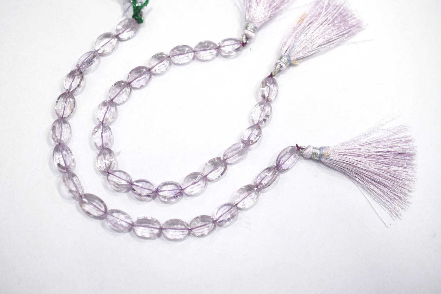 Pink Amethyst Concave Cut Oval Shape Beads , Sold By Strand , 8.5 Inches , 10x12 - 11x14 mm , 30435