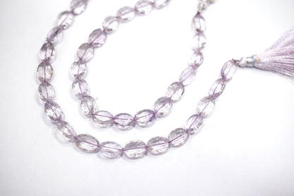 Pink Amethyst Concave Cut Oval Shape Beads , Sold By Strand , 8.5 Inches , 10x12 - 11x14 mm , 30435