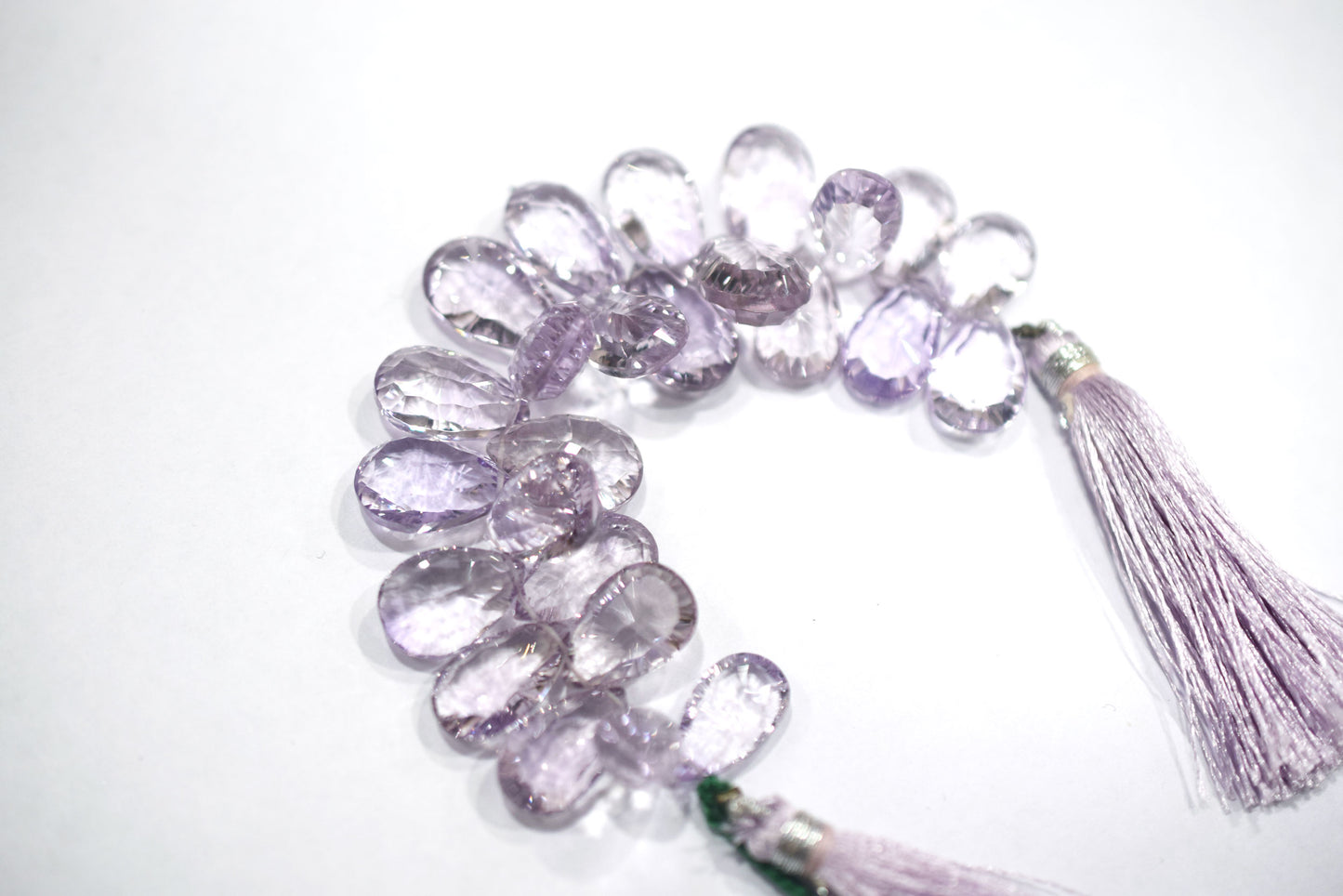 Pink Amethyst Concave Cut Oval Shape Faceted  Beads , Sold By Strand , 4 Inches , 8x14 - 11x16 mm , 30437