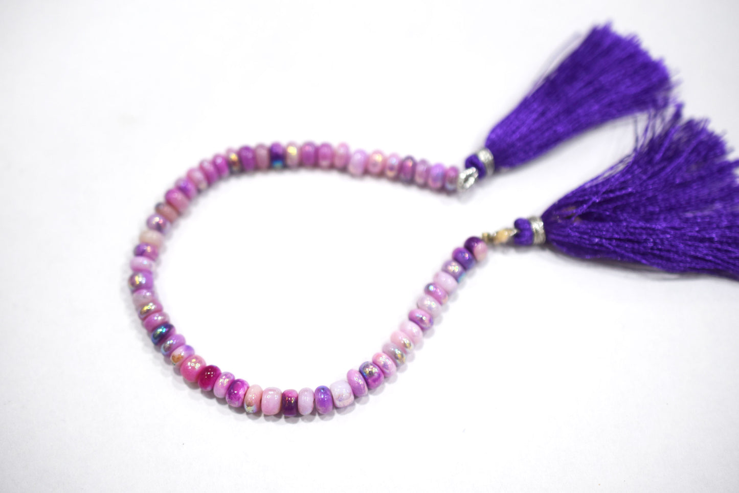 Purple Opal Metallic AB Coated Rondelle Shape  Smooth  Beads , Sold By Strand , 7 Inches , 5.50 mm , 30448