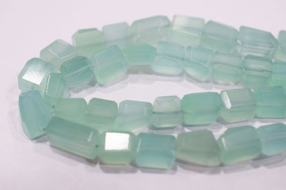 Aqua Chalcedony Laser Cut Beads , Sold By Strand , 7x7.50 - 10x11 mm , 16" , 32102