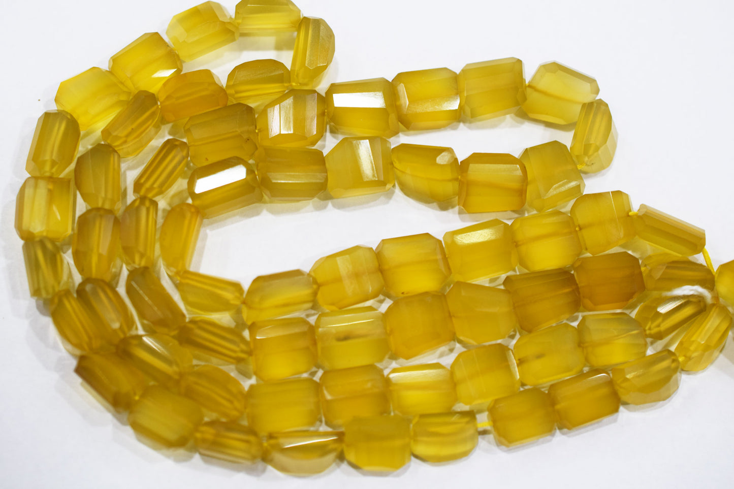 Yellow Chalcedony Laser Beads , Sold By Strand , 9x12 - 10x13 mm , 16", 32105