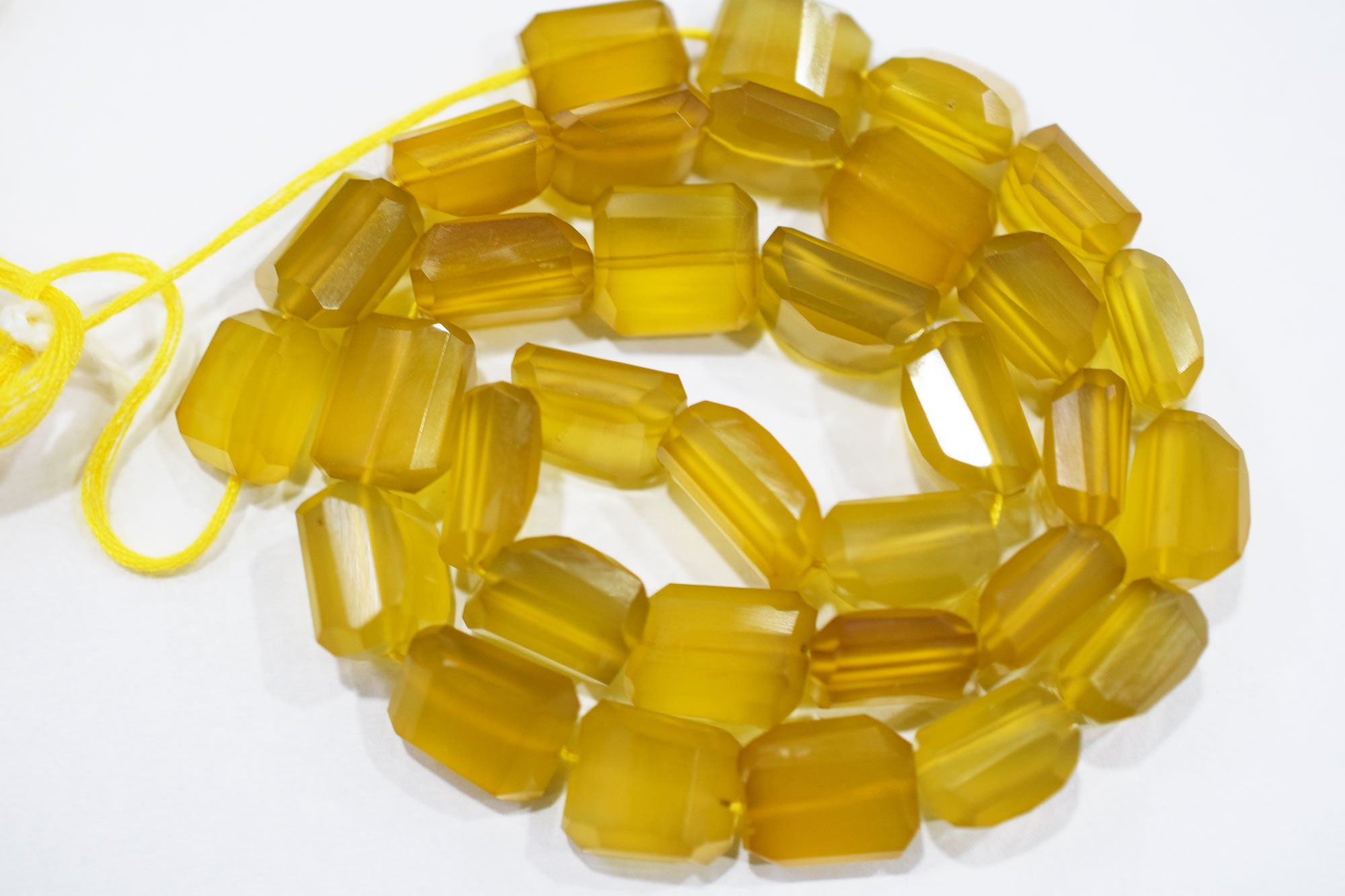 Yellow Chalcedony Laser Beads , Sold By Strand , 9x12.50 - 11.50x14 mm , 16", 32106
