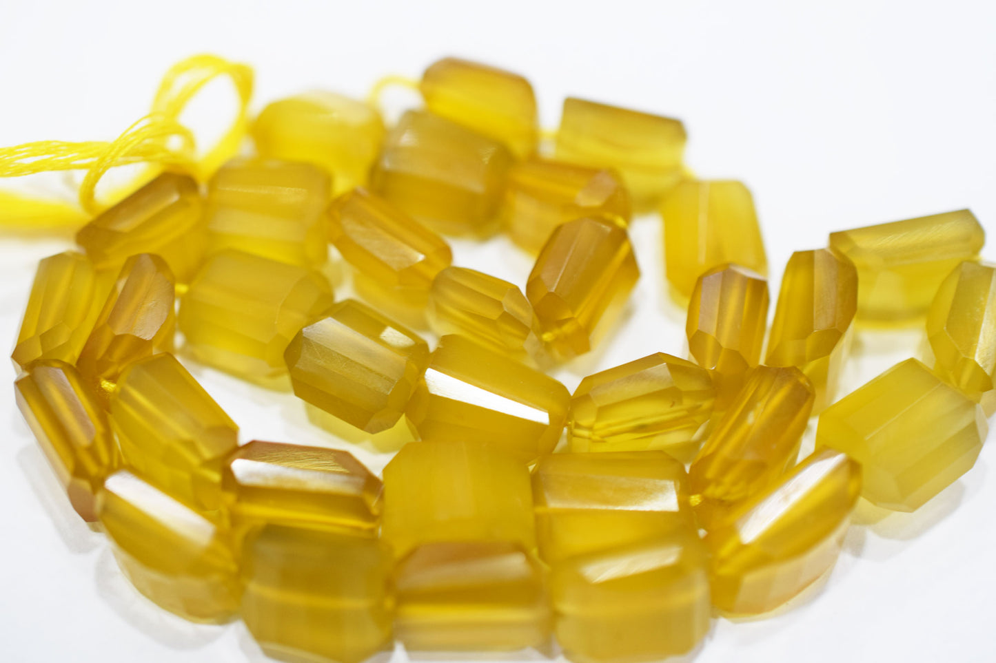 Yellow Chalcedony Laser Beads , Sold By Strand , 9x12.50 - 11.50x14 mm , 16", 32106