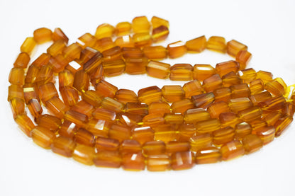 Honey Chalcedony Laser Beads , Sold By Strand , 7x9 - 8x12 mm , 16" , 32109