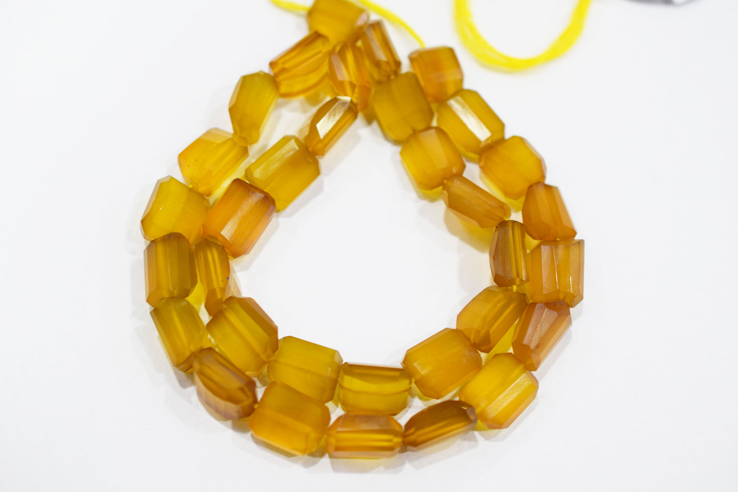 Yellow Chalcedony Laser Beads , Sold By Strand , 9x11 - 11x13 mm , 16", 32111