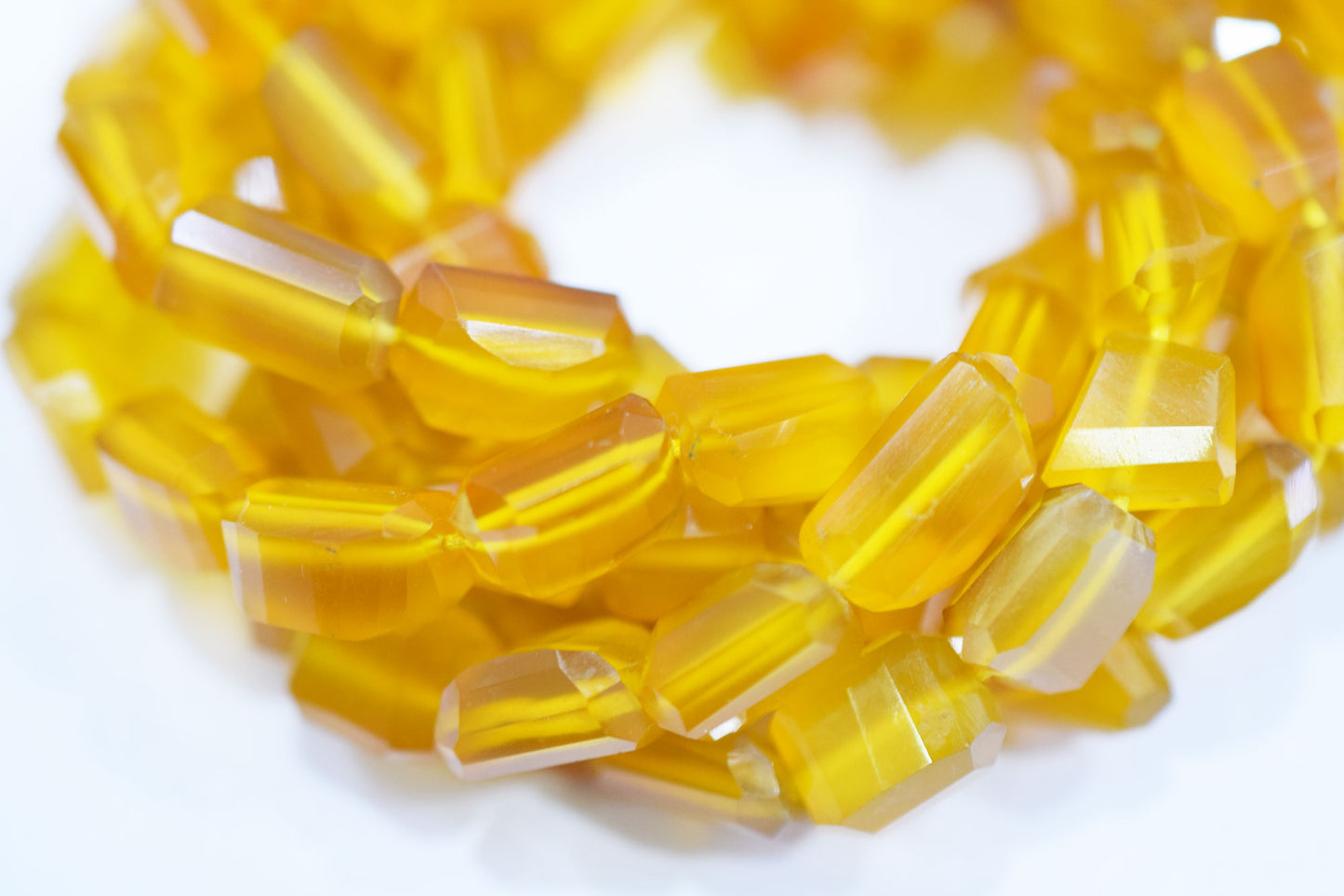 Yellow Chalcedony Laser Beads , Sold By Strand ,  7x10 - 9x12 mm, 16", 32113