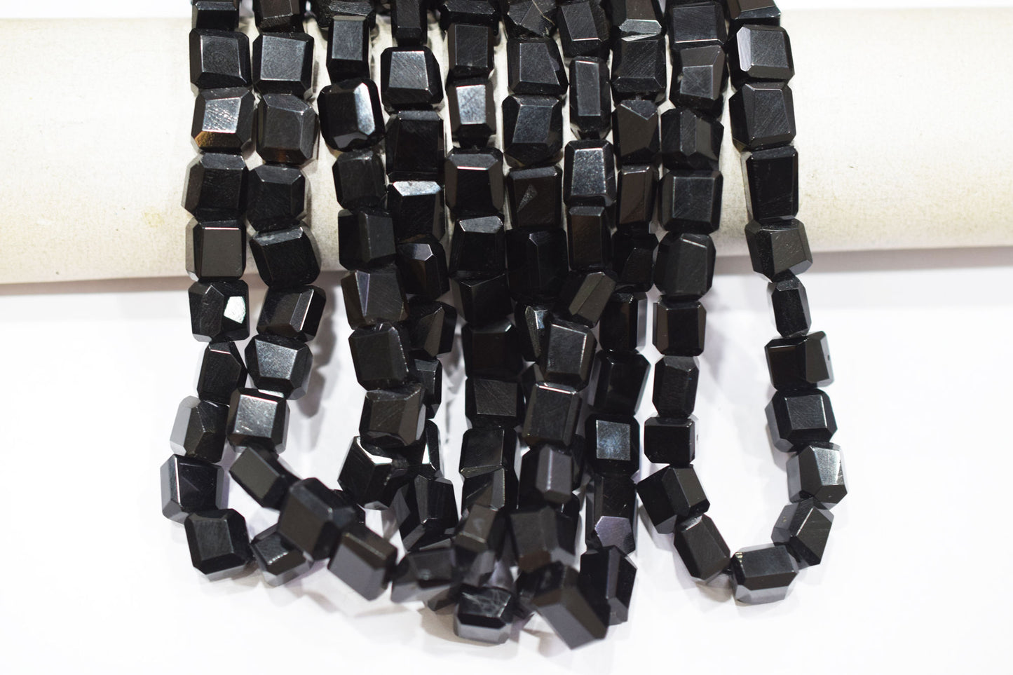 Black Onyx Laser Cut Nuggets Shape Beads ,  Sold By Strand ,   9x9.50 - 9x10 mm , 16" , 32114