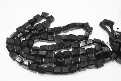 Black Onyx Laser Cut Nuggets Shape Beads ,  Sold By Strand ,   9x9.50 - 9x10 mm , 16" , 32114