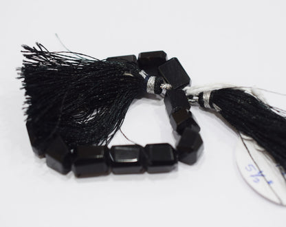 Black Onyx Laser Cut Nuggets Shape Beads ,  Sold By Strand , 7x9 - 9x10 mm , 5.50" , 32115