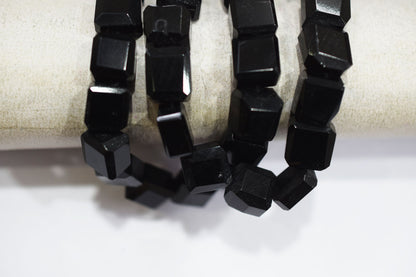 Black Onyx Laser Cut Nuggets Shape Beads ,  Sold By Strand , 9x9 - 11x11 mm , 16" , 32116