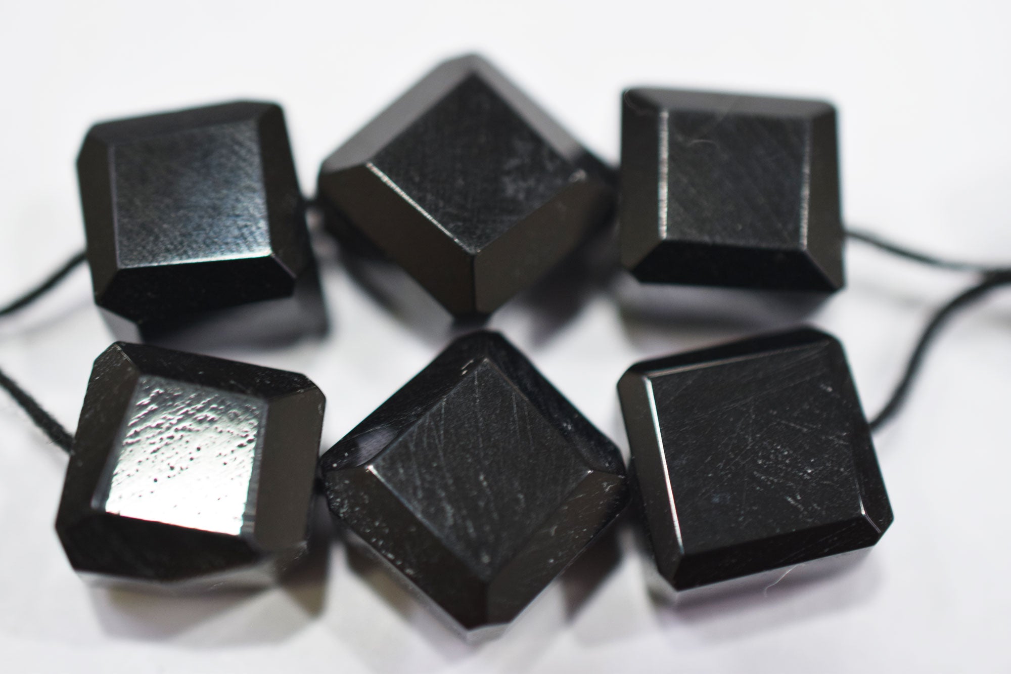 Black Onyx Laser Cut Nuggets Shape Beads ,  Sold By Strand , 9x9 - 11x11 mm , 16" , 32116
