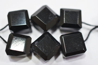 Black Onyx Laser Cut Nuggets Shape Beads ,  Sold By Strand , 9x9 - 11x11 mm , 16" , 32116