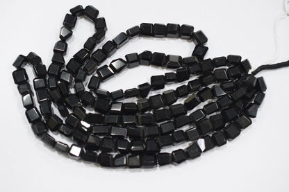 Black Onyx Laser Cut Nuggets Shape Beads ,  Sold By Strand , 7x8 - 9x10 mm , 16" , 32119
