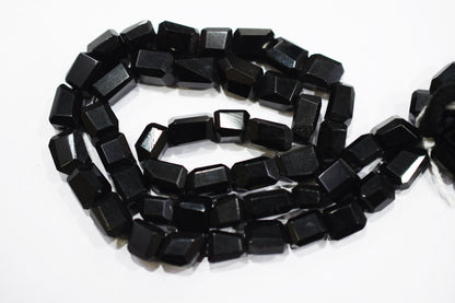 Black Onyx Laser Cut Nuggets Shape Beads ,  Sold By Strand , 7x7 - 8x10 mm , 16" , 32120