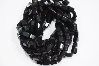 Black Onyx Laser Cut Nuggets Shape Beads ,  Sold By Strand , 7x7 - 8x10 mm , 16" , 32120