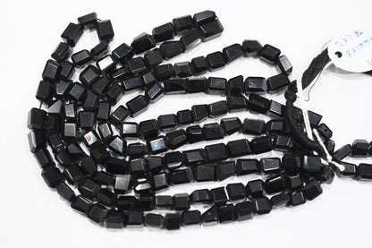 Black Onyx Laser Cut Nuggets Shape Beads ,  Sold By Strand , 7x7 - 8x10 mm , 16" , 32120