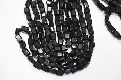 Black Onyx Laser Cut Nuggets Shape Beads ,  Sold By Strand , 7x7 - 8x10 mm , 16" , 32120