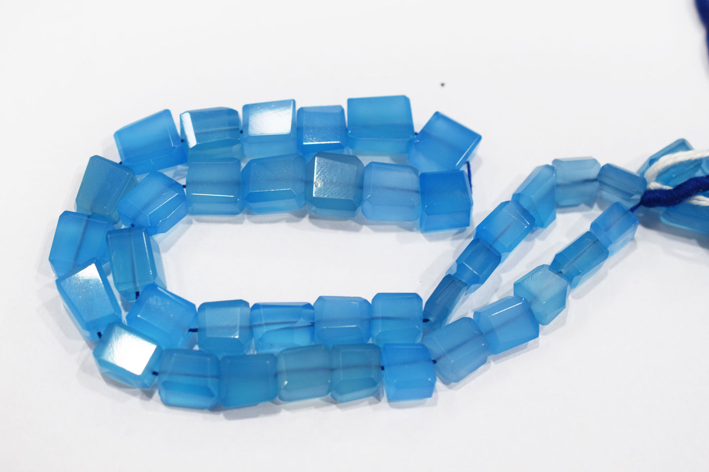 Blue Chalcedony Laser Beads, Sold By Strand , 8x9 - 10x13 mm , 16" , 32140