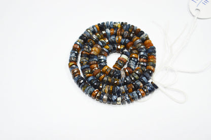 Natural Pietersite Heishi Tyre Shape Beads , 16 Inches , 5.50 mm , 32143