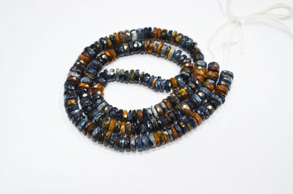 Natural Pietersite Heishi Tyre Shape Beads , 16 Inches , 5.50 - 6 mm , 32145